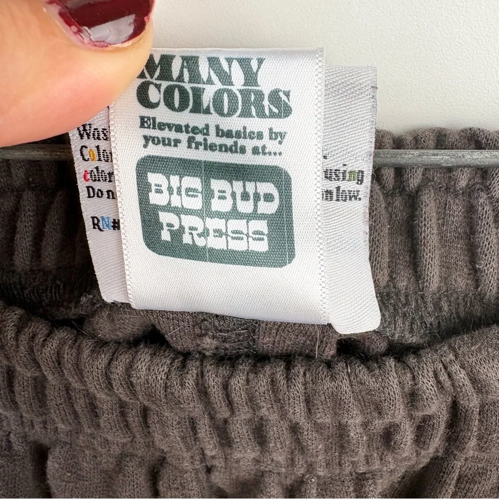 Big Bud Press Many Colors 100% Cotton Wide Leg Sweatpants Lounge Pant Brown P